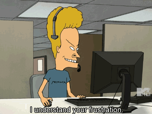 Call center frustration
