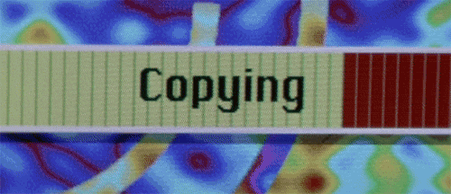 Copying files into a diskette