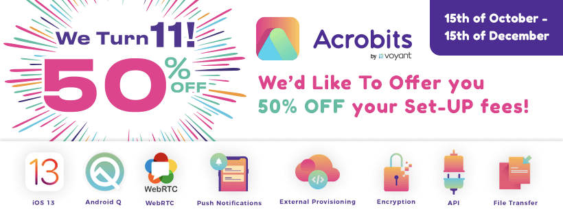 acrobits birthday 50% off
